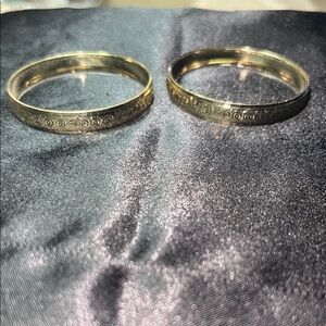 Elegant Gold-Tone Kids' Bangle Set